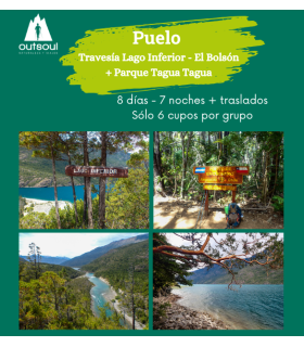 Puelo, Travesía Lago Inferior - El Bolsón + Tagua Tagua